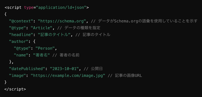 JSON-LDを使ったSEO対策